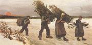 Vincent Van Gogh Wood Gatherers in the Snow (nn04) oil painting
